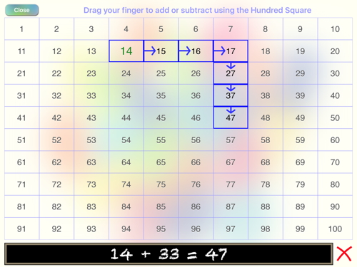 Screen Shot of Hundred Square (Kids Maths)