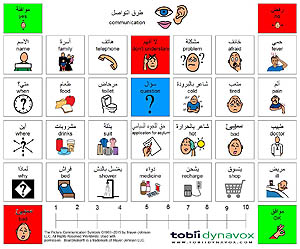 Arabic - English communication board