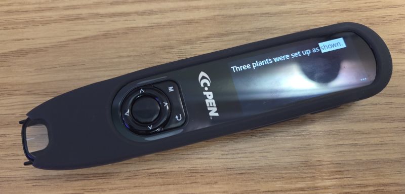 C-Pen 3 showing reading screen