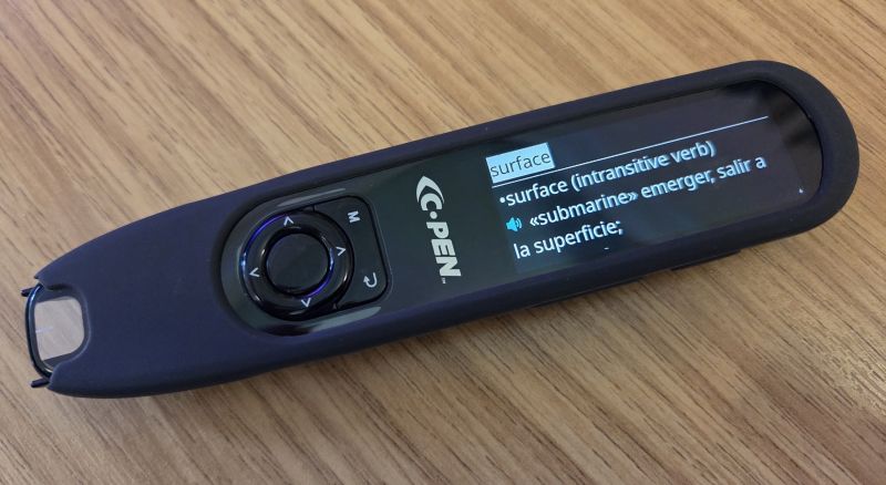 C-Pen 3 showing translation screen