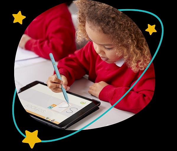 photo of child drawing with pencil