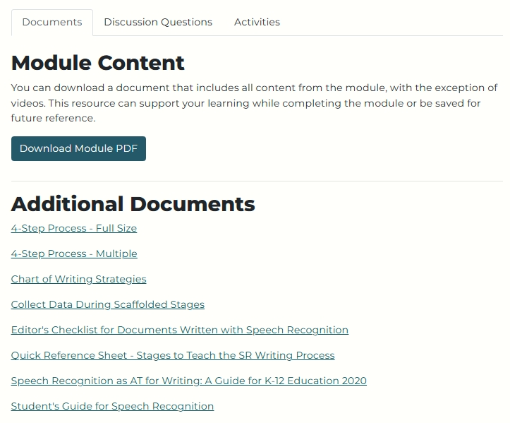 link to additional documents