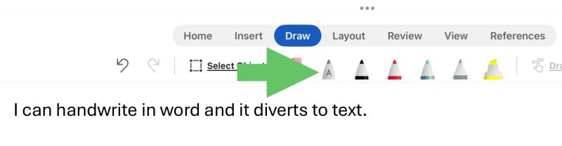 Handwriting in Word 