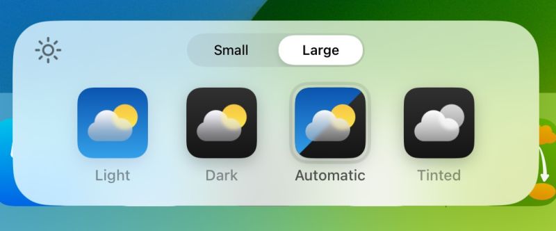 Customise panel 
