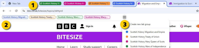 Example of group browsing 