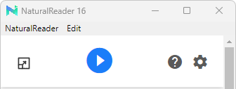 Natural Reader toolbar 