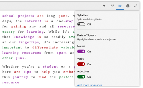 Grammar Tools in Microsoft Edge