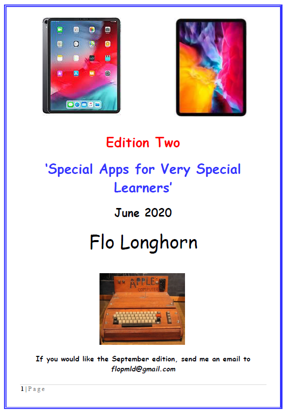 Front page of Special Apps for Very Special Learners
