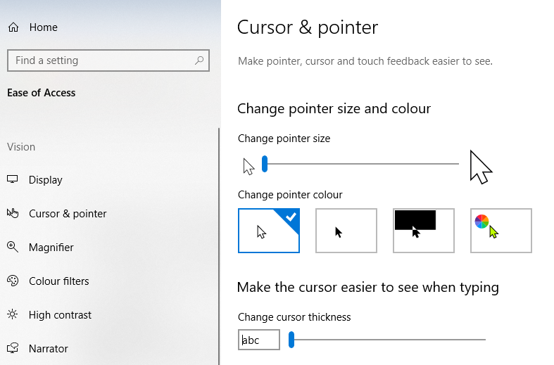 Cursor and Pointer 