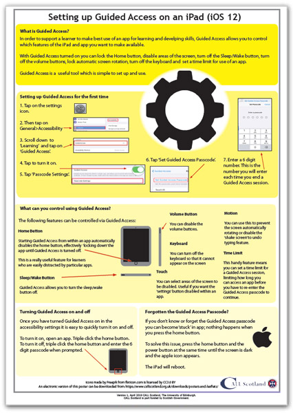 Setting Up Guided Access poster