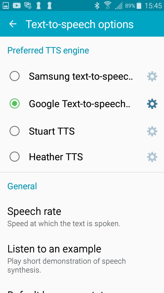 text to speech android