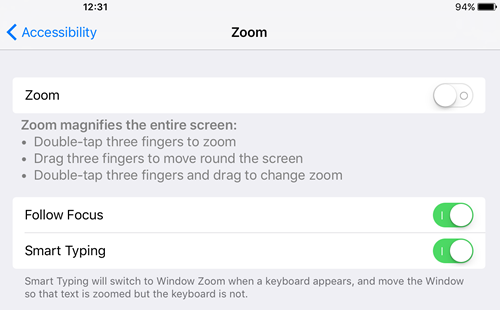 iPad Zoom 